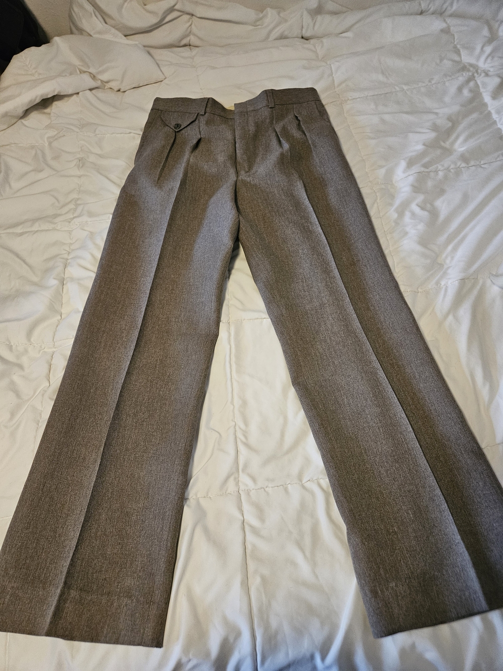 Vintage Anderson-Little Men's Suit Tweed Pants Vintage Trousers Herringbone Wool